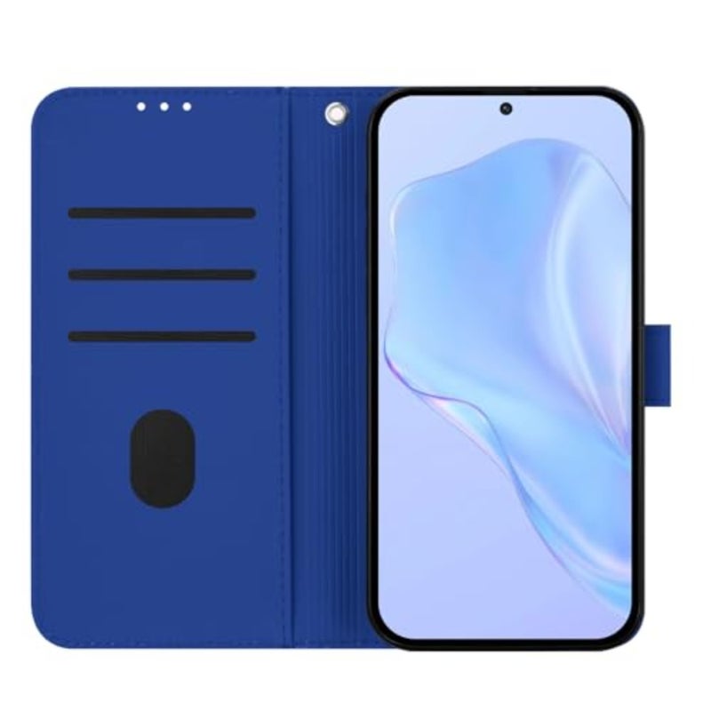 Compatible with Coolpad Cool 30 Eco PU Leather Card Holder Wallet Flip Magnetic Closure Stand DarkBlue - Image 2