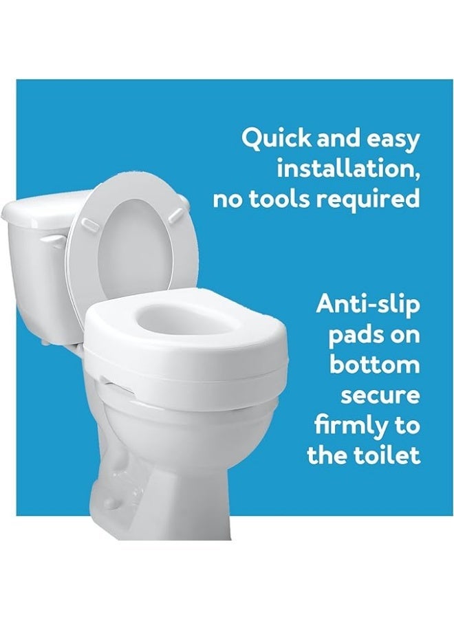 12cm Height Lift Toilet Seat – Toilet Chair Lifter for the Elderly and People with Special Needs, with a Weight Capacity of Up to 136kg - Image 4
