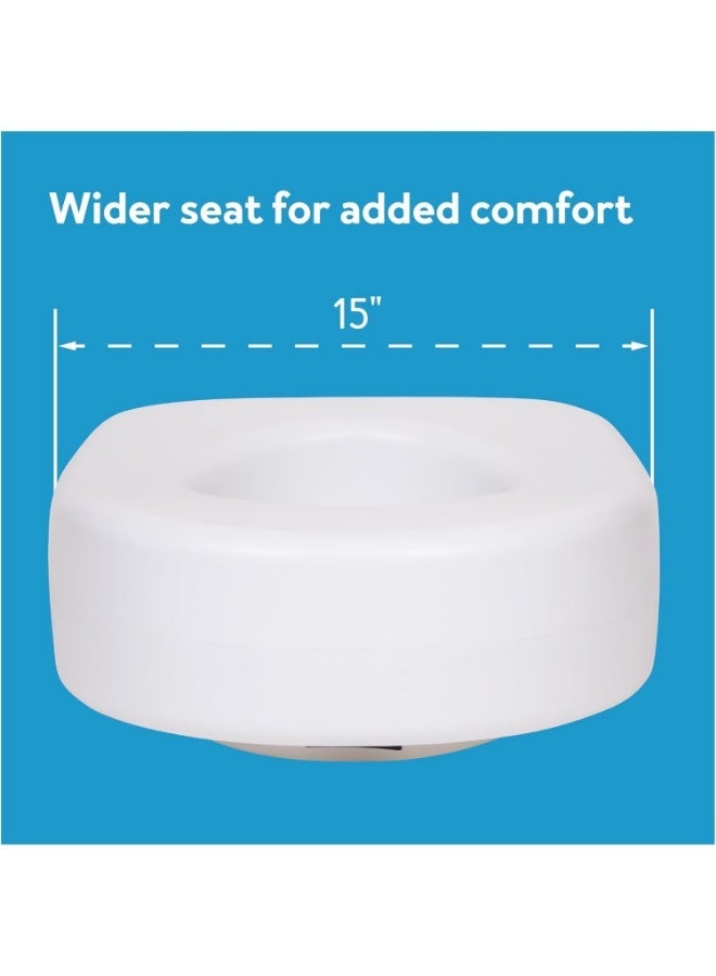 12cm Height Lift Toilet Seat – Toilet Chair Lifter for the Elderly and People with Special Needs, with a Weight Capacity of Up to 136kg - Image 3