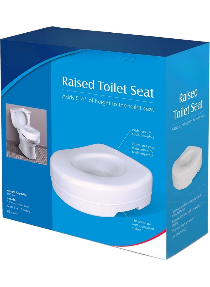 12cm Height Lift Toilet Seat – Toilet Chair Lifter for the Elderly and People with Special Needs, with a Weight Capacity of Up to 136kg - Image 2