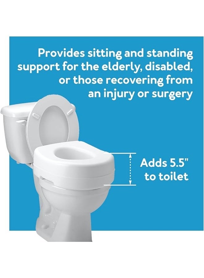 12cm Height Lift Toilet Seat – Toilet Chair Lifter for the Elderly and People with Special Needs, with a Weight Capacity of Up to 136kg - Image 5