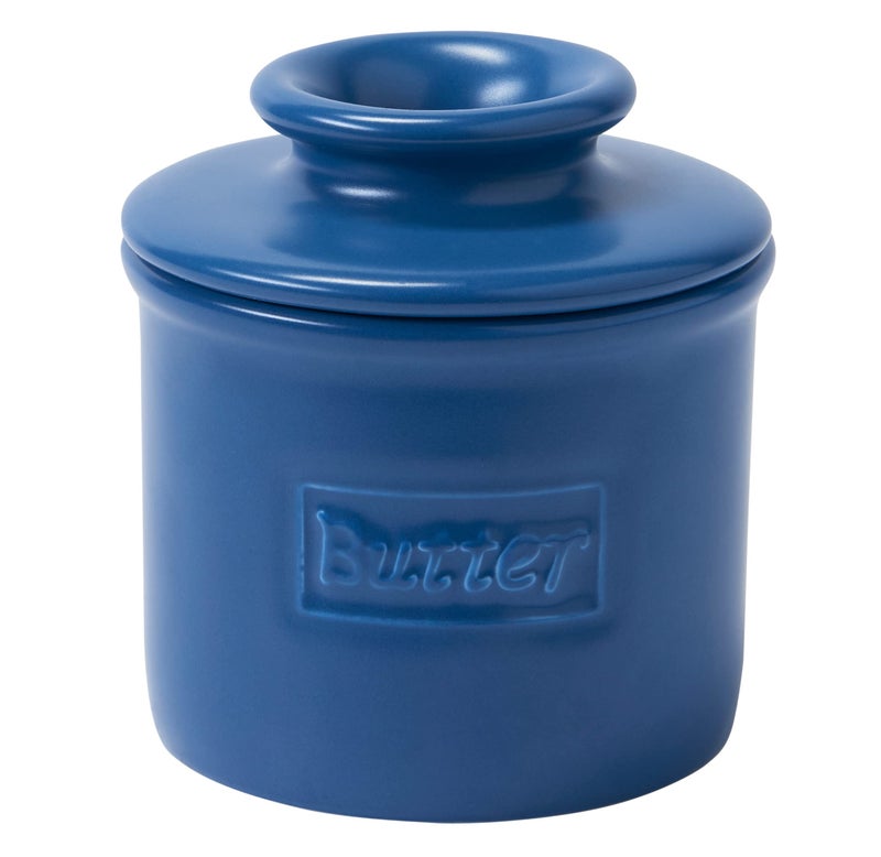 Butter Bell - The Original Butter Bell Crock by L. Tremain, French Ceramic Butter Dish, Café Matte Collection, Navy Matte - Image 1