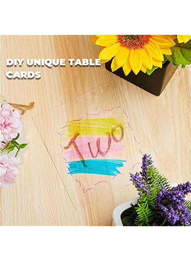 Arabest 5 Pcs Clear Polycarbonate Sheets 12 x 12 x 0.02 Inch Thin Plastic Sheet Resistant Plastic Panel Acrylic Board with Protective Paper for DIY Crafts Document Picture Frames Easy to Cut Bend Mold  - Image 3