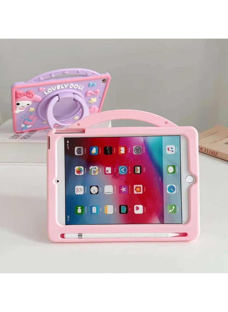 Kids Case for iPad 10th Generation 10.2 inch 2022 with Pencil Holder and 360°Rotatable Hand Strap/Stand, iPad Silicone Cover 10th Generation for Kids - Image 3