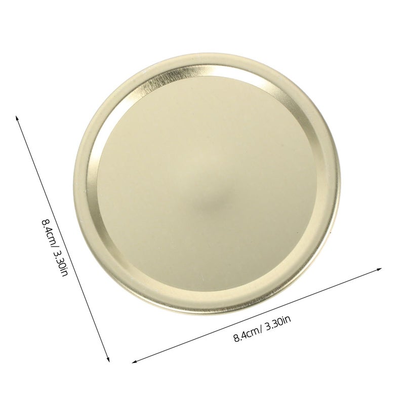 86mm Gold Tinplate Mason Jar Lids 20pcs Airtight Split Type Covers for Food Storage and Preservation - Image 3