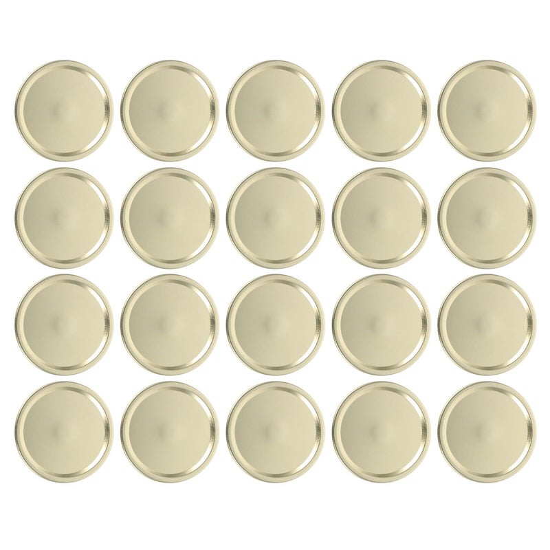 86mm Gold Tinplate Mason Jar Lids 20pcs Airtight Split Type Covers for Food Storage and Preservation - Image 2