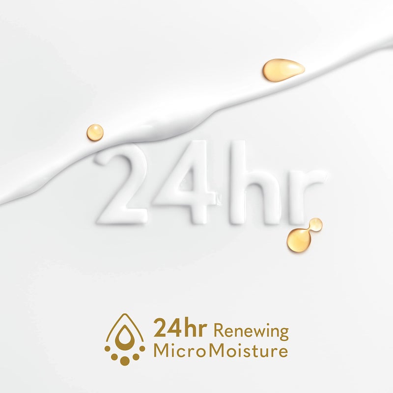 Dove غسول الجسم دوف رينيو مع زيت الورد والبيوني مرطب للبشرة خالٍ من الكبريتات وخالٍ من البارابين لنعومة تدوم 24 ساعة 20 أونصة 4 عبوات - Image 4