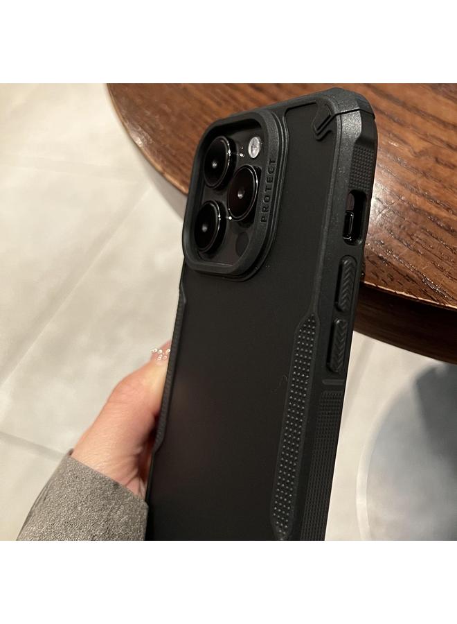 زبون جراب لهاتف iPhone 12 Pro Max بحافة مضادة للانزلاق وملمس ضبابي - Image 5