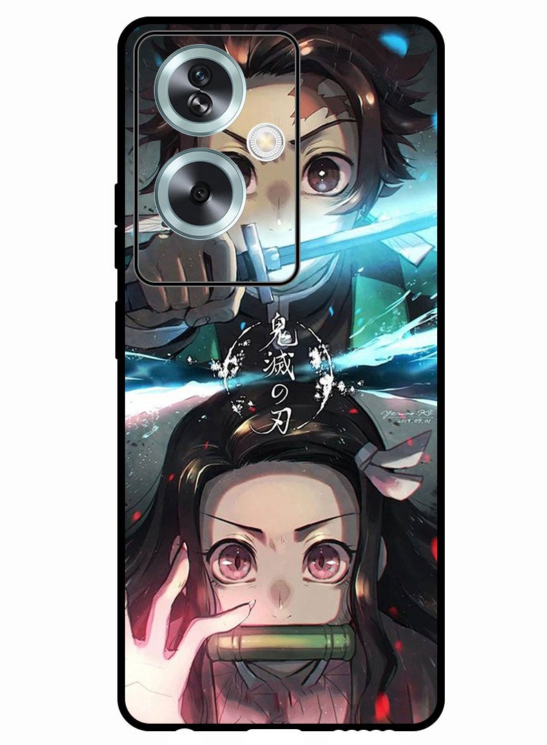 Theodor Protective Case Anti Scratch Shock Proof Bumper Cover For Oppo A2 Animation Tanjiro - Image 1