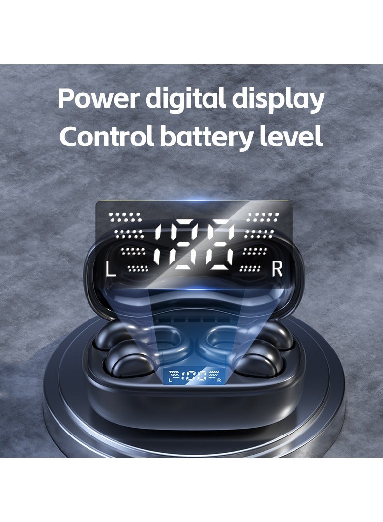 تمويل سماعات أذن لاسلكية، سماعات أذن رياضية بمشبك أذن، مشبك على سماعات أذن بلوتوث لهواتف iPhone Android، سماعات توصيل الهواء، سماعة بلوتوث للجري وركوب الدراجات والتمرين والقيادة - Image 5