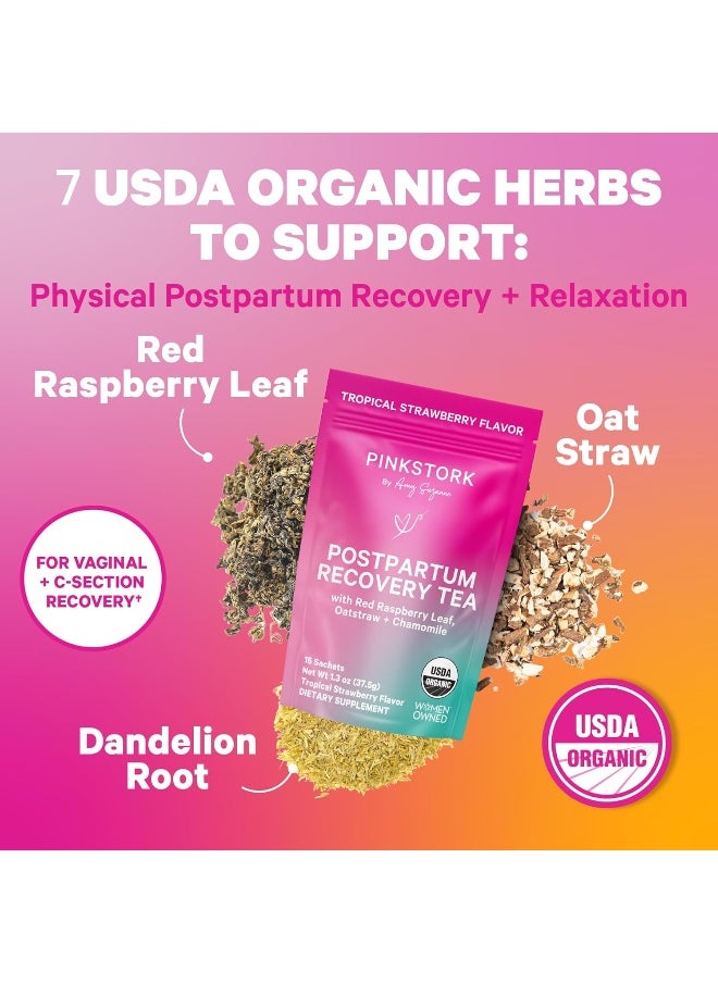 Pink Stork Postpartum Bundle: Postpartum Reset, Uplift Tea, Recovery Tea  - Image 4