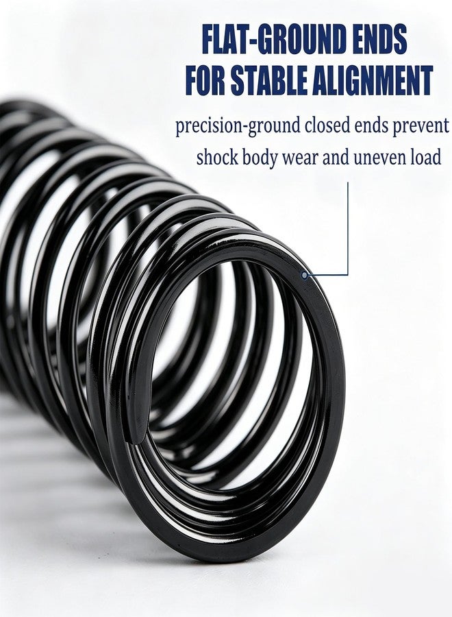ZRRC RC Progressive Shock Spring Set for Arrma Grom 1/14 Typhon 1/16 Mojave 1/18 Granite, Soft Initial then Stiffer to Prevent Bottom Out, 38mm Upgraded Suspension Springs, Black - Image 3
