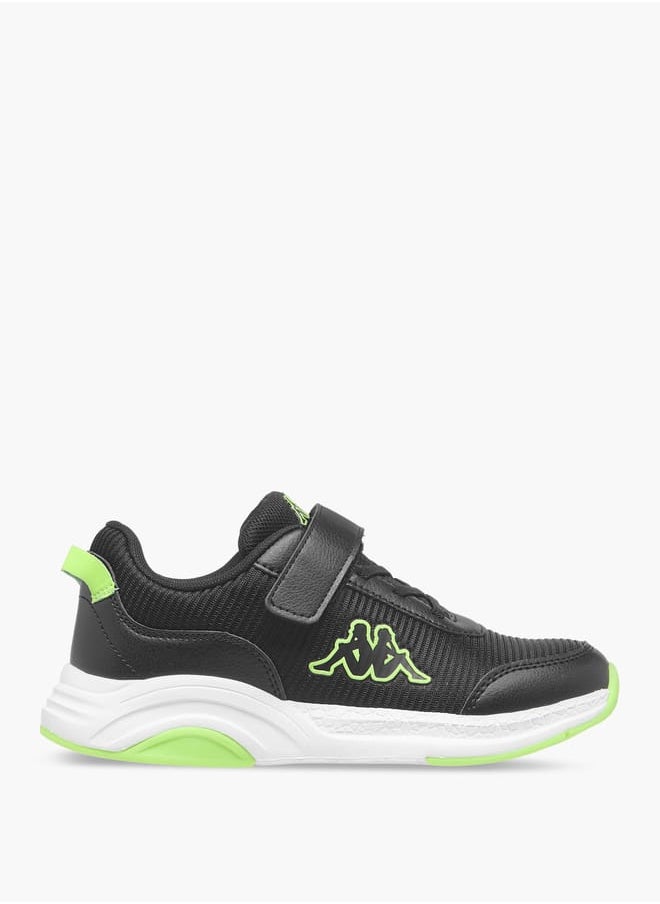 Kappa Boys' Logo Print Sports Shoes With Hook And Loop Closure  - Image 3