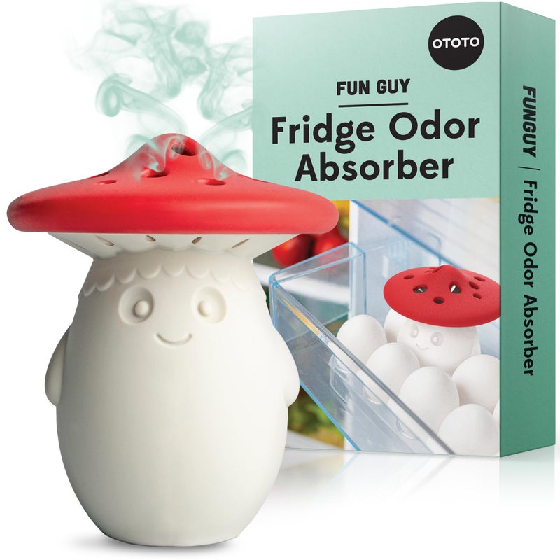 OTOTO Fridge Deodorizer by OTOTO - Baking Soda Fridge, Refrigerator Deodorizer, Baking Soda Odor Absorber, Cute Gifts, Cute Kitchen (Mushroom)  - Image 1