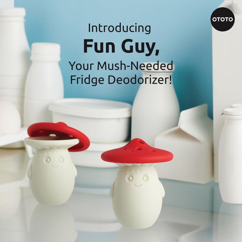 OTOTO Fridge Deodorizer by OTOTO - Baking Soda Fridge, Refrigerator Deodorizer, Baking Soda Odor Absorber, Cute Gifts, Cute Kitchen (Mushroom)  - Image 3