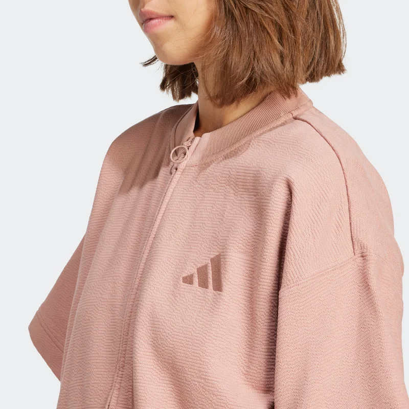 adidas قميص سنيكرز سحاب كامل All Szn Cloud Jersey