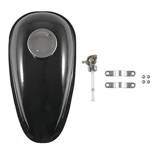sthus Upgrade black 49cc 50cc 60cc 66cc 80cc Engine Motorized Bicycle Fuel Gas Tank Petcock Cap 2L - Image 3