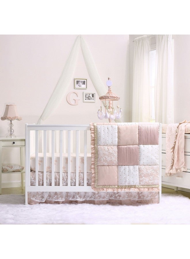 The Peanut Shell The Peanutshell Grace Fitted Crib Sheet for Baby Girls - Image 2