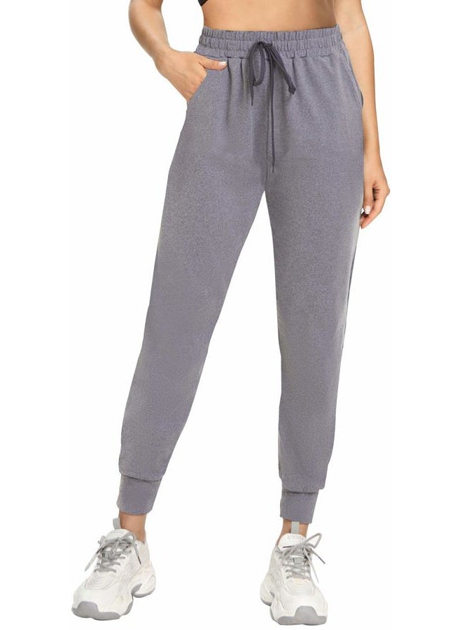 FULLSOFT Sweatpants for Women-Womens Joggers with Pockets Lounge Pants for Yoga Workout Running (Slate Heather, Medium) - Image 1