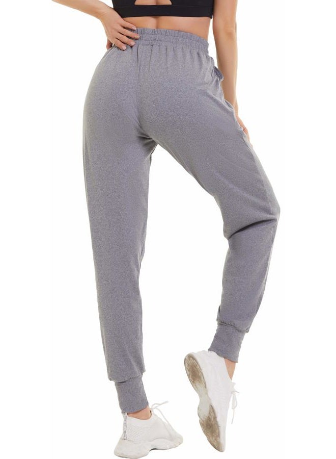 FULLSOFT Sweatpants for Women-Womens Joggers with Pockets Lounge Pants for Yoga Workout Running (Slate Heather, Medium) - Image 3