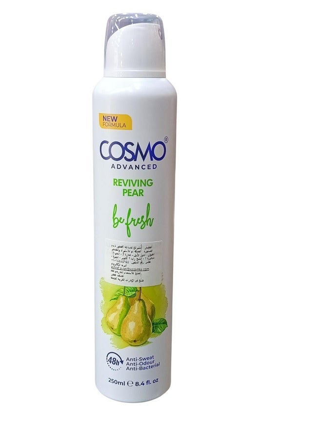 ANTI-PERSPIRANT DEODORANT SPRAY 48H REVIVING PEAR 250ML