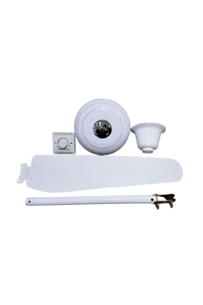 FIXER Ceiling Fan – Awami Model – Copper Winding – 56" – Pakistani Fan - White - Image 4