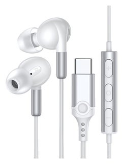 Letv Typec Wired In-Ear Noise Cancelling Digital Headphones For Iphone15/IPAD/Huawei/Samsung-White  - Image 1