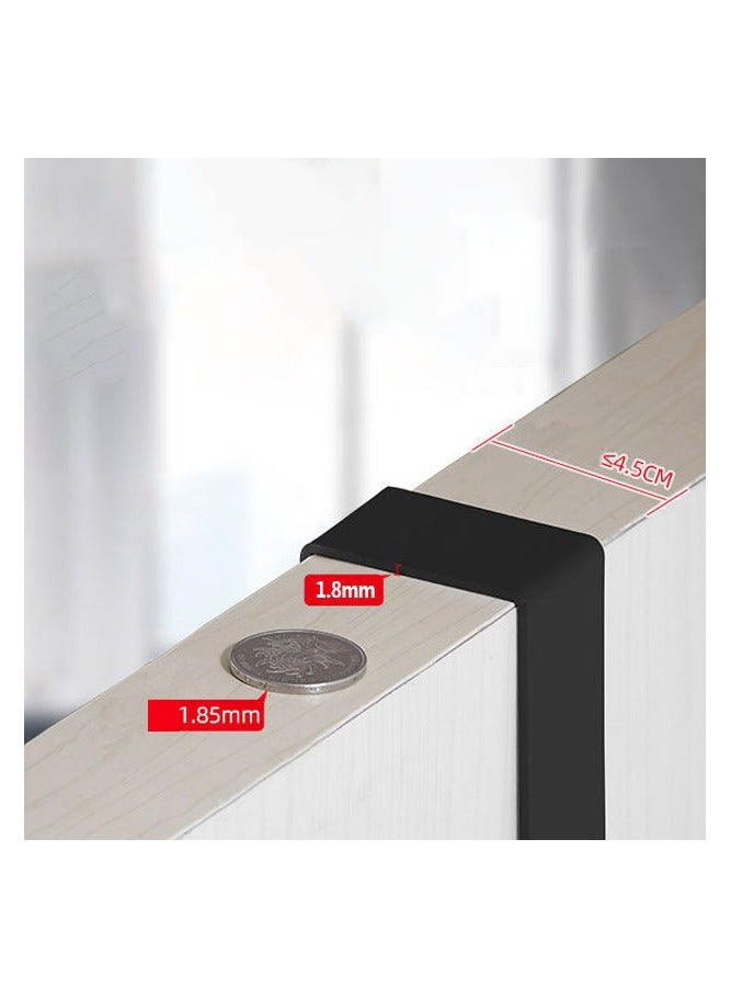 Hanayo Hooks Over the Door Hooks with 6 Hanging Hooks Coat Hooks Door Hanger for Clothes Towels Hats and Bags Bedroom Storage Hanger Hooks Excellent Load-bearing Capacity Hanger(Black) - Image 2