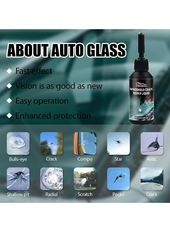 Homonth Windshield Crack Repair Kit, 2025 Upgrade Car Windshield Crack Repair Kit, Glass Repair Liquid For Cracks And Chips, Rock Chip Repair Kit For Fix Windows, Mirrors, Glasses, All Crack Types, Automotive Windscreen Tool For Fixing Chips - Image 4