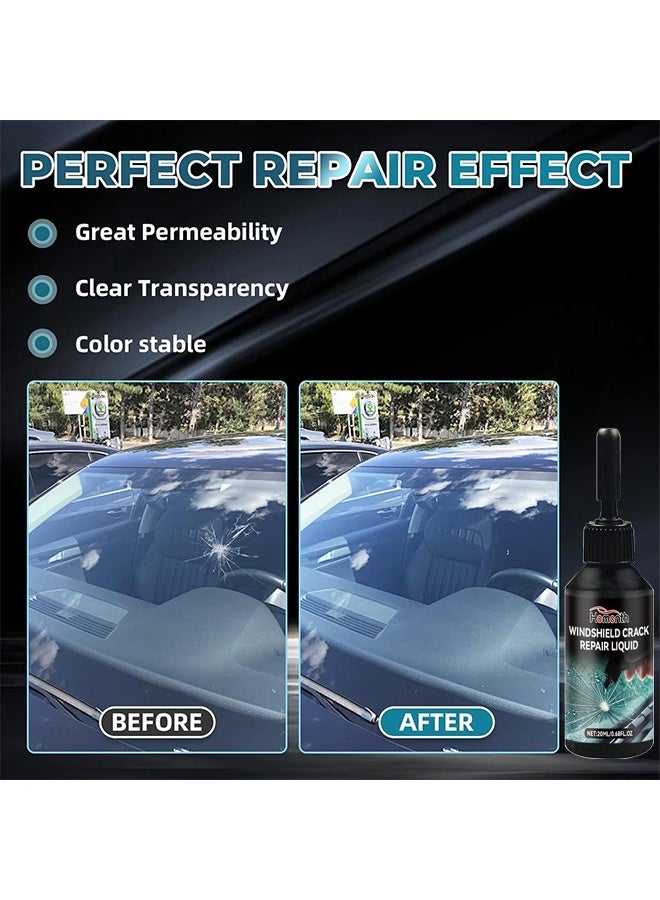 Homonth Windshield Crack Repair Kit, 2025 Upgrade Car Windshield Crack Repair Kit, Glass Repair Liquid For Cracks And Chips, Rock Chip Repair Kit For Fix Windows, Mirrors, Glasses, All Crack Types, Automotive Windscreen Tool For Fixing Chips - Image 5