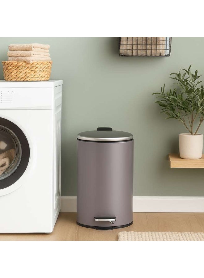 Pan Home Cassidy 7L Step Bin 27.5X27.5X33CM-Grey - Image 1