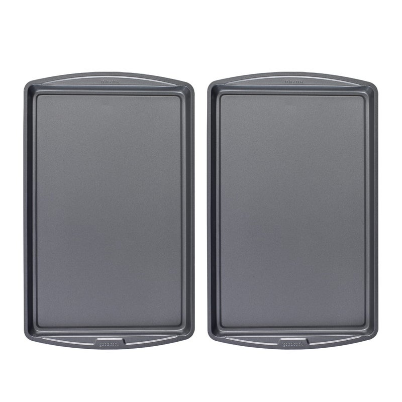 GoodCook AirPerfect NonStick 17 X 11 Cookie Sheet Set  Homemade Frozen  Leftover Slices Set of 2