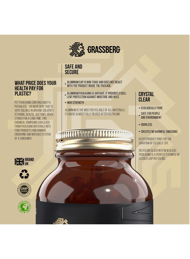 GRASSBERG Immu Boost, Immunity booster supplement with Vitamin C, Zinc and Bita Glucan - 60 Capsules - Image 4