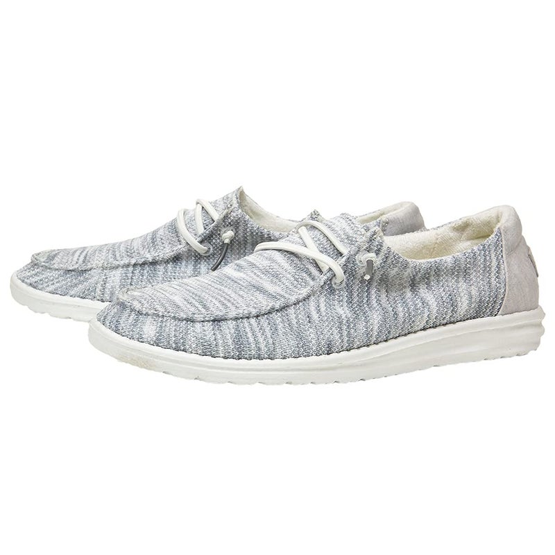 Hey Dude Women's Wendy Sox Glacier Grey Size 9 | Women’s Shoes | Women’s Lace Up Loafers | Comfortable & Light-Weight - Image 2
