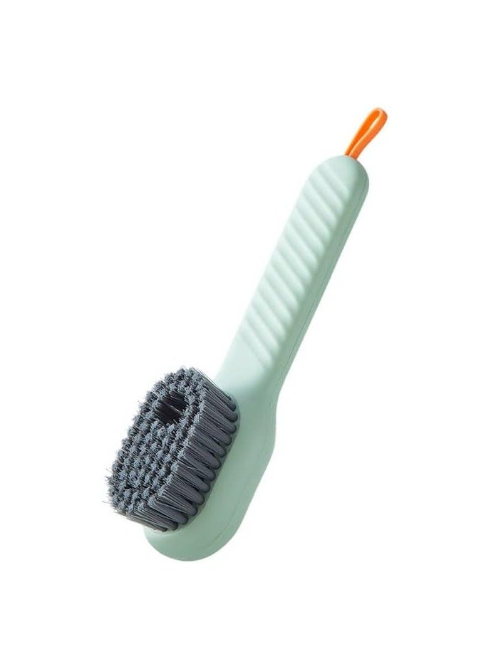 قطعتان من فرشاة الأحذية، فرشاة تنظيف منزلية، فرشاة أحذية سائلة مضغوطة أوتوماتيكية متعددة الوظائف، فرشاة تنظيف منزلية، شعيرات ناعمة مضغوطة، سائل تلقائي، إضافة فرش التنظيف - Image 1