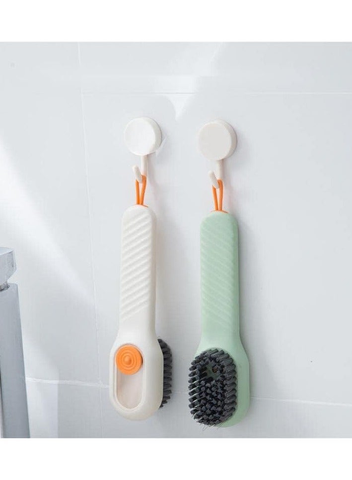 قطعتان من فرشاة الأحذية، فرشاة تنظيف منزلية، فرشاة أحذية سائلة مضغوطة أوتوماتيكية متعددة الوظائف، فرشاة تنظيف منزلية، شعيرات ناعمة مضغوطة، سائل تلقائي، إضافة فرش التنظيف - Image 3