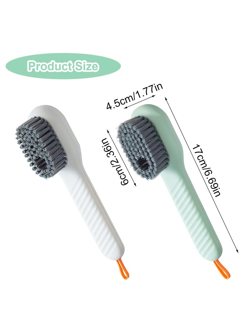 قطعتان من فرشاة الأحذية، فرشاة تنظيف منزلية، فرشاة أحذية سائلة مضغوطة أوتوماتيكية متعددة الوظائف، فرشاة تنظيف منزلية، شعيرات ناعمة مضغوطة، سائل تلقائي، إضافة فرش التنظيف - Image 5