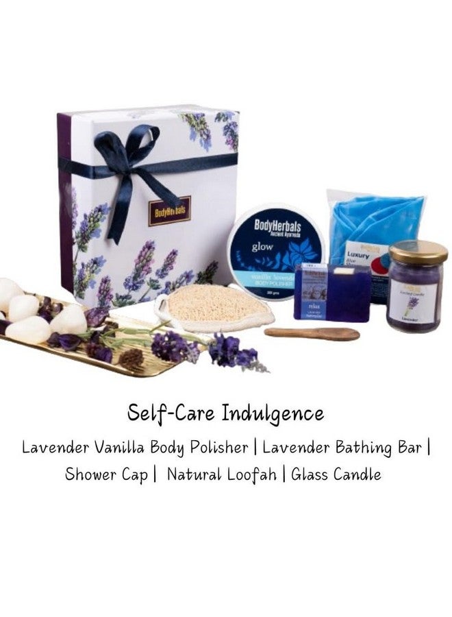 BodyHerbals Lavender And Vanilla Bath & Body Care Gift Set For Women| Skincare Kit For Hair And Body | Gift Box Hamper For Couple| 6 Pcs| Luxury Gift For Birthdays, Anniversaries, Christmas And Special Celebrations| 100 % Vegan - Image 3
