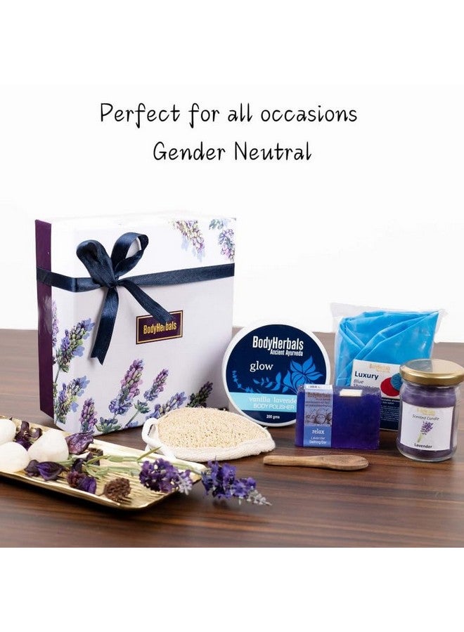 BodyHerbals Lavender And Vanilla Bath & Body Care Gift Set For Women| Skincare Kit For Hair And Body | Gift Box Hamper For Couple| 6 Pcs| Luxury Gift For Birthdays, Anniversaries, Christmas And Special Celebrations| 100 % Vegan - Image 2