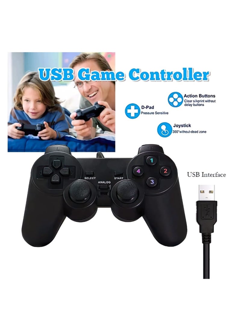 Ucom - PC Dual Shock Joypad Wired Vibration Gaming Controller - Image 1