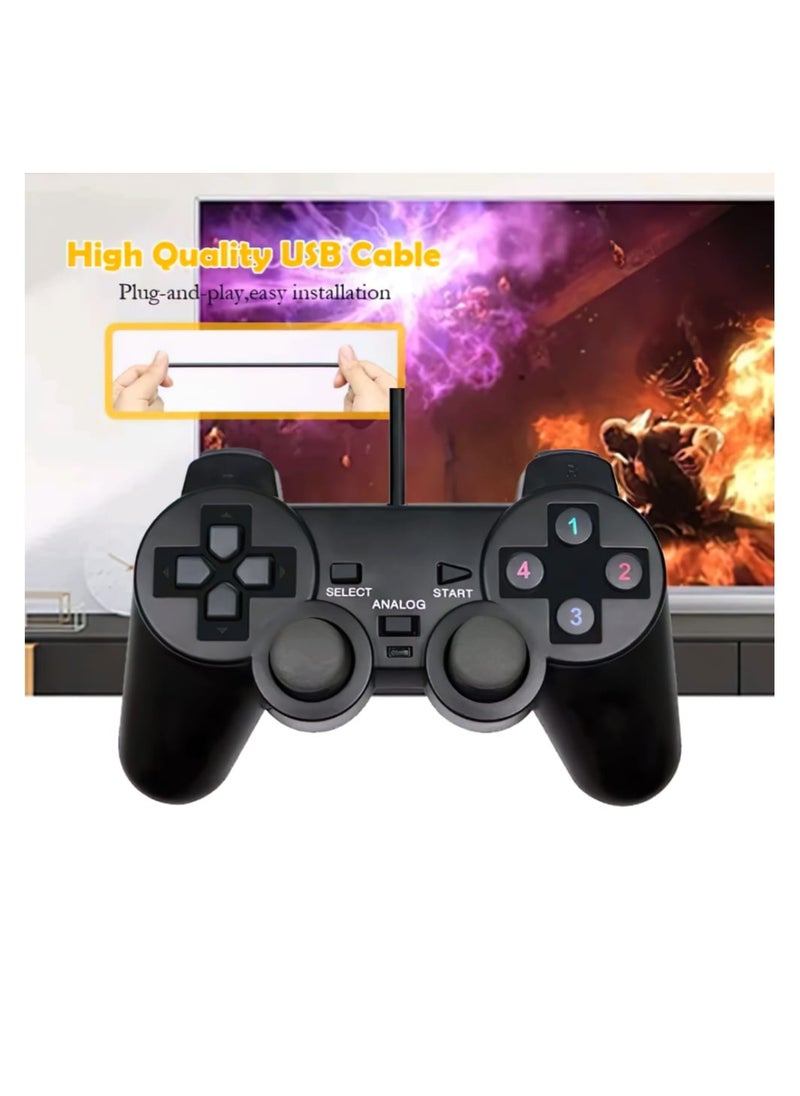 Ucom - PC Dual Shock Joypad Wired Vibration Gaming Controller - Image 1