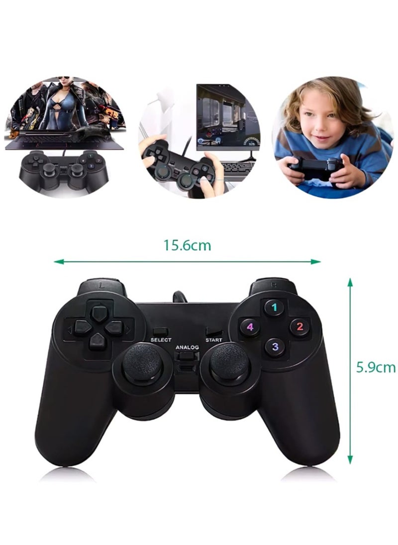 Ucom - PC Dual Shock Joypad Wired Vibration Gaming Controller - Image 1