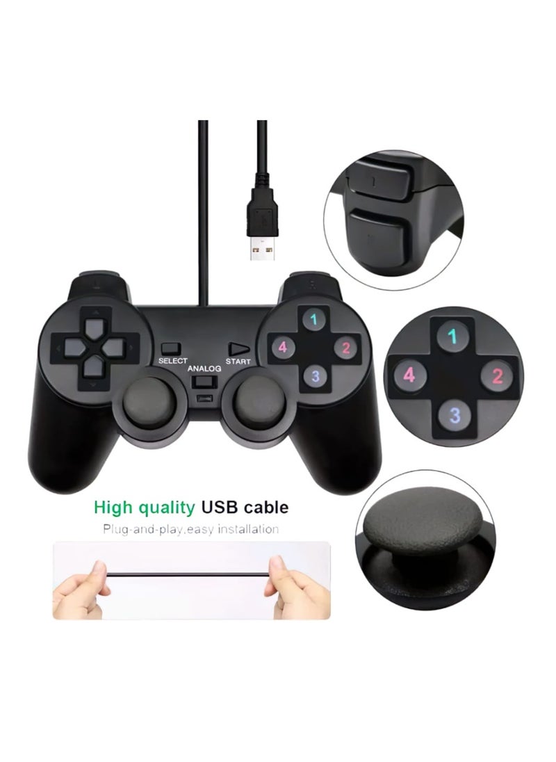 Ucom - PC Dual Shock Joypad Wired Vibration Gaming Controller - Image 1