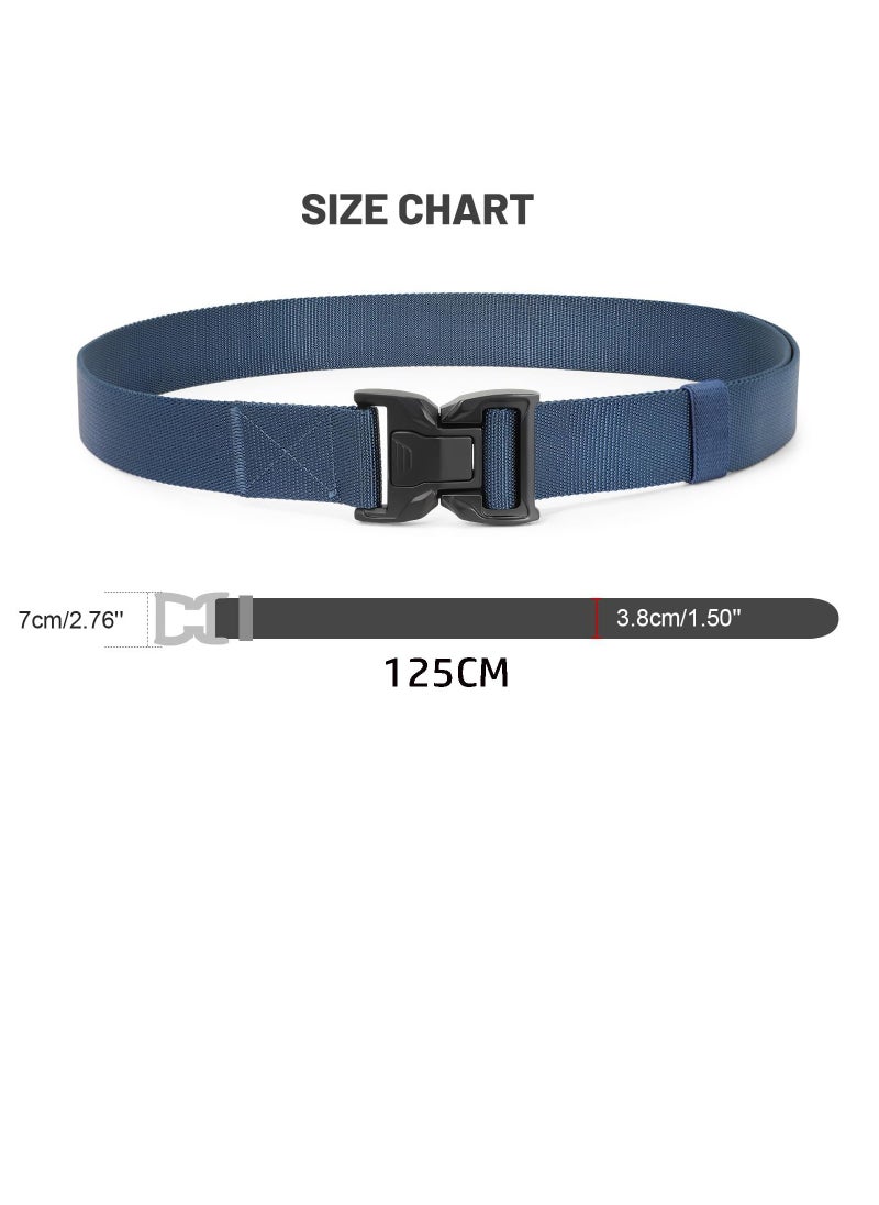 KASTWAVE - Men's Tactical Belt, Nylon Military Web Belts for Men with Black Buckle for Cargo Shorts - Image 1