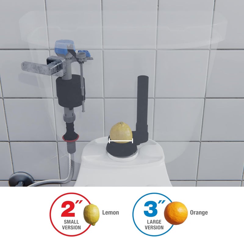 Fluidmaster 523A-009-T4 Super 2 in, or 3 in. Toilet Flapper, Red/Blue - Image 1