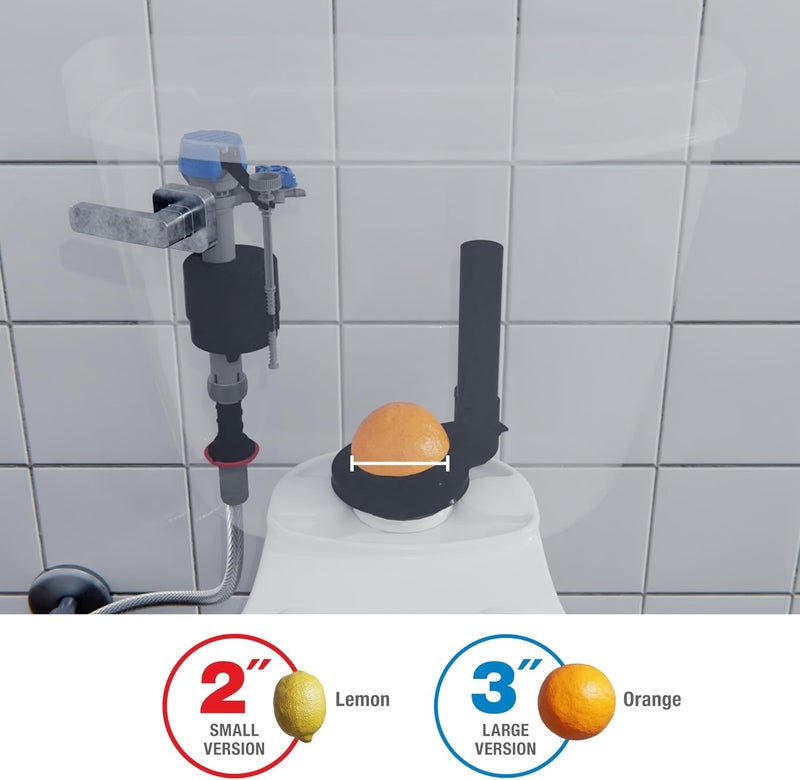 Fluidmaster 523A-009-T4 Super 2 in, or 3 in. Toilet Flapper, Red/Blue - Image 2