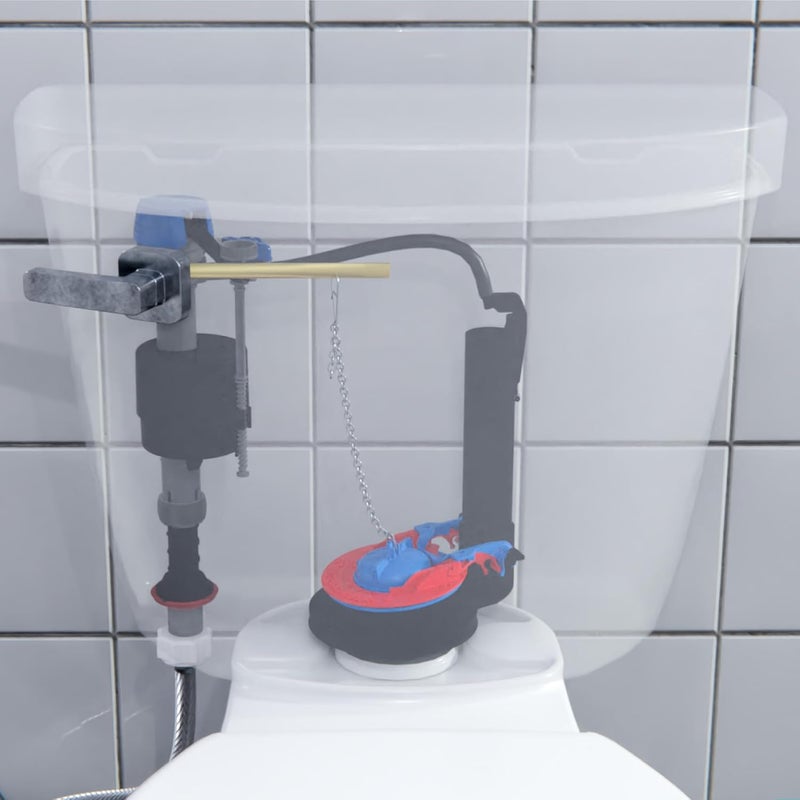 Fluidmaster 523A-009-T4 Super 2 in, or 3 in. Toilet Flapper, Red/Blue - Image 5