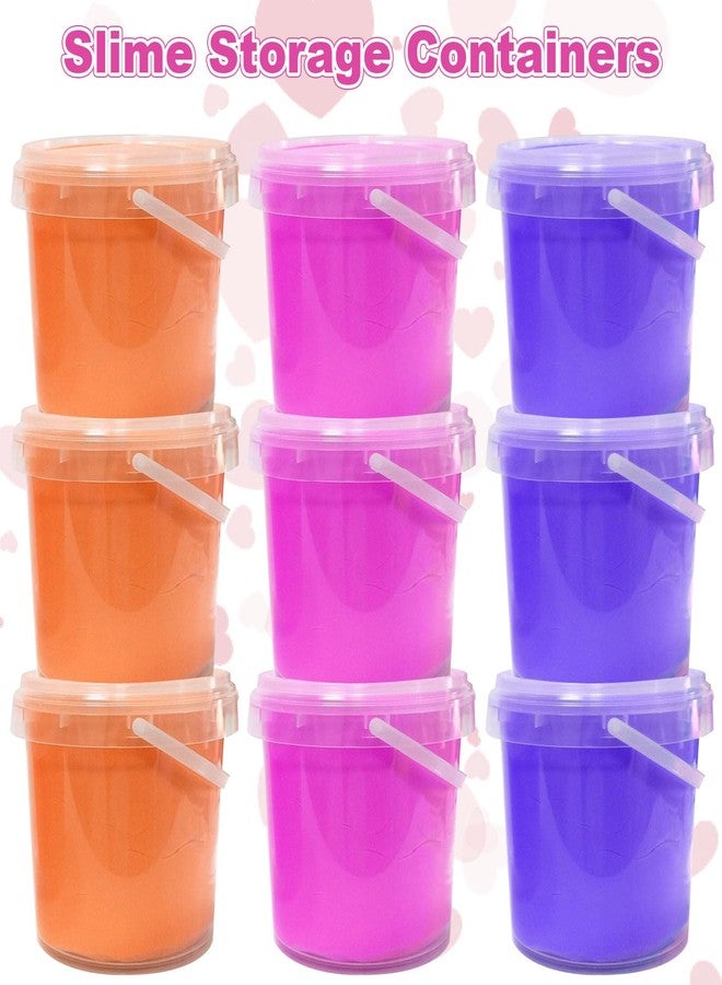 ZOFORTY 20 PCS 50 oz Slime Containers with Lids and Handles, Plastic 1500ml Storage Bucket Containers, Clear Slime Storage Case for Slime DIY Art Craft, Pigment, Small Tools, Part Material - Image 5