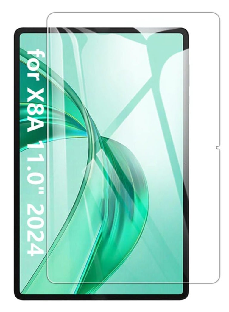 Tempered Screen Protector for Honor Pad X8A, 9H Hardness Tempered Glass, Bubble Free Easy Installation, Full Coverage And Anti Scratch Case Friendly- Clear