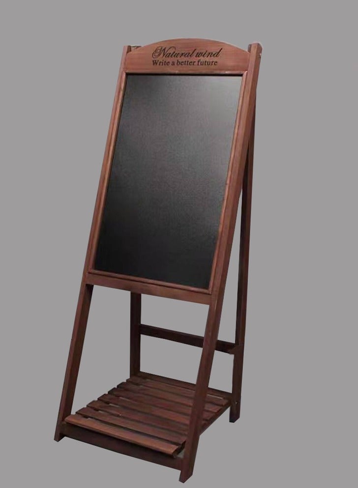 LINGWEI Wooden Foldable Chalkboard Hand Writing Board Multicolour 42x111x42cm - Image 3